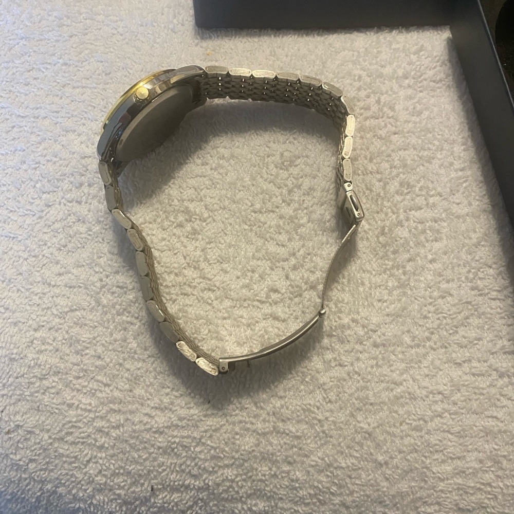 Gold and Blue Men's Watch - Picture 4 of 5
